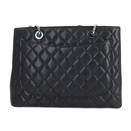 Chanel Quilted Grand Shopping Chain Tote GST Caviar Leather Black — view 2