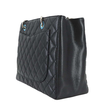 Chanel Quilted Grand Shopping Chain Tote GST Caviar Leather Black — view 3