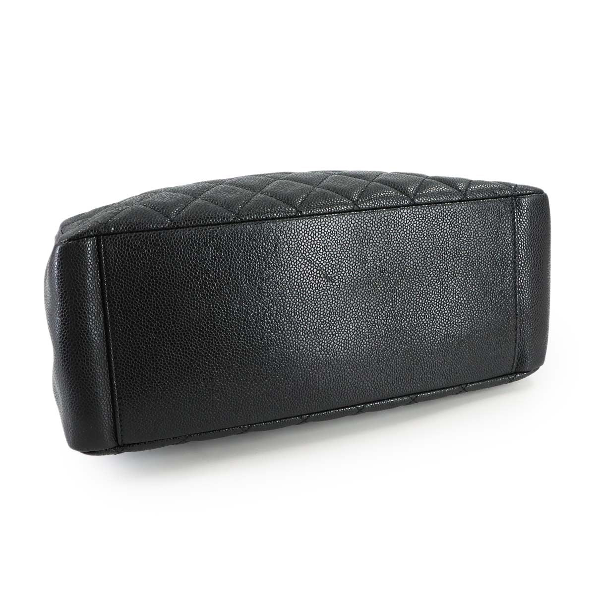 Chanel Quilted Grand Shopping Chain Tote GST Caviar Leather Black — view 4