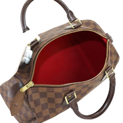 Louis Vuitton Damier Speedy 30 Hand Bag Ebene Brown Gold — view 6