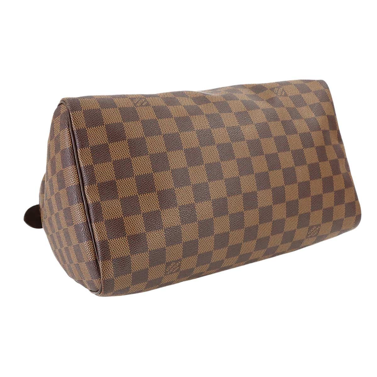 Louis Vuitton Damier Speedy 30 Hand Bag Ebene Brown Gold — view 4