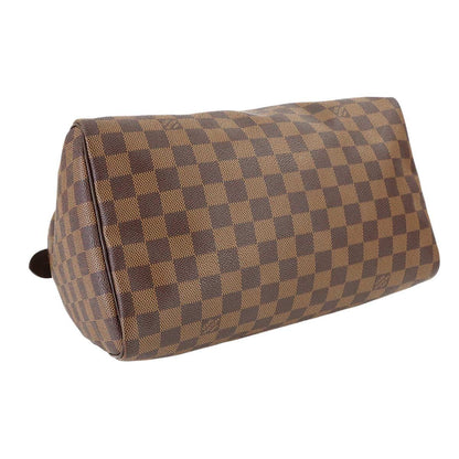 Louis Vuitton Damier Speedy 30 Hand Bag Ebene Brown Gold — view 4