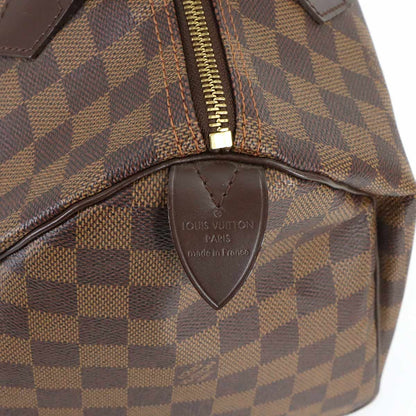 Louis Vuitton Damier Speedy 30 Hand Bag Ebene Brown Gold — view 7