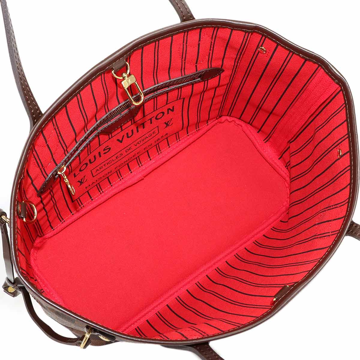 Louis Vuitton Damier Neverfull PM Tote Ebene Gold Brown — view 6