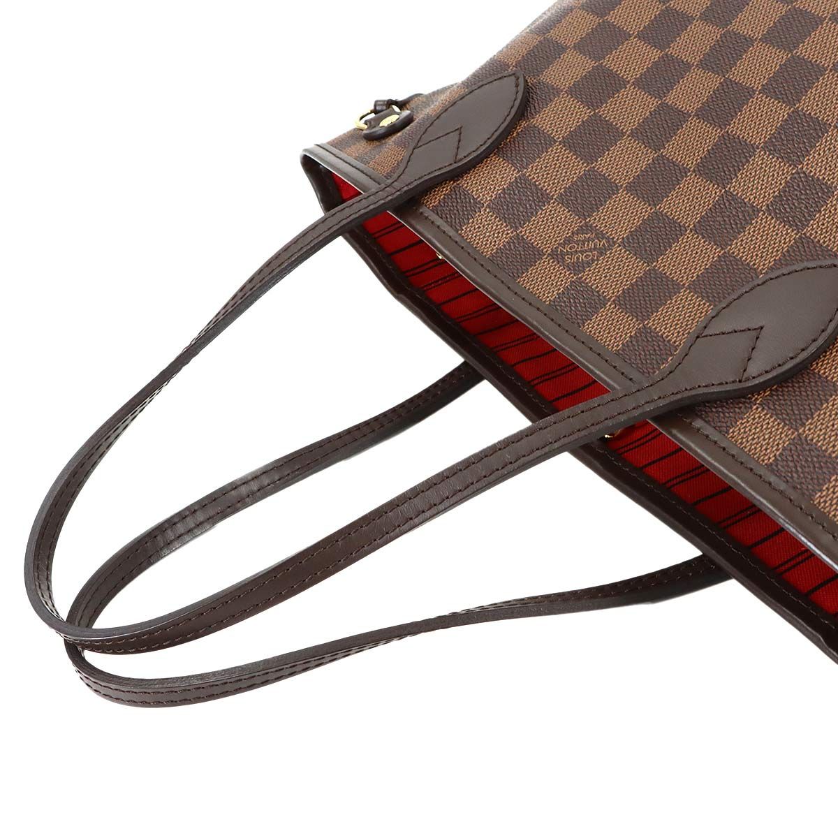 Louis Vuitton Damier Neverfull PM Tote Ebene Gold Brown — view 5