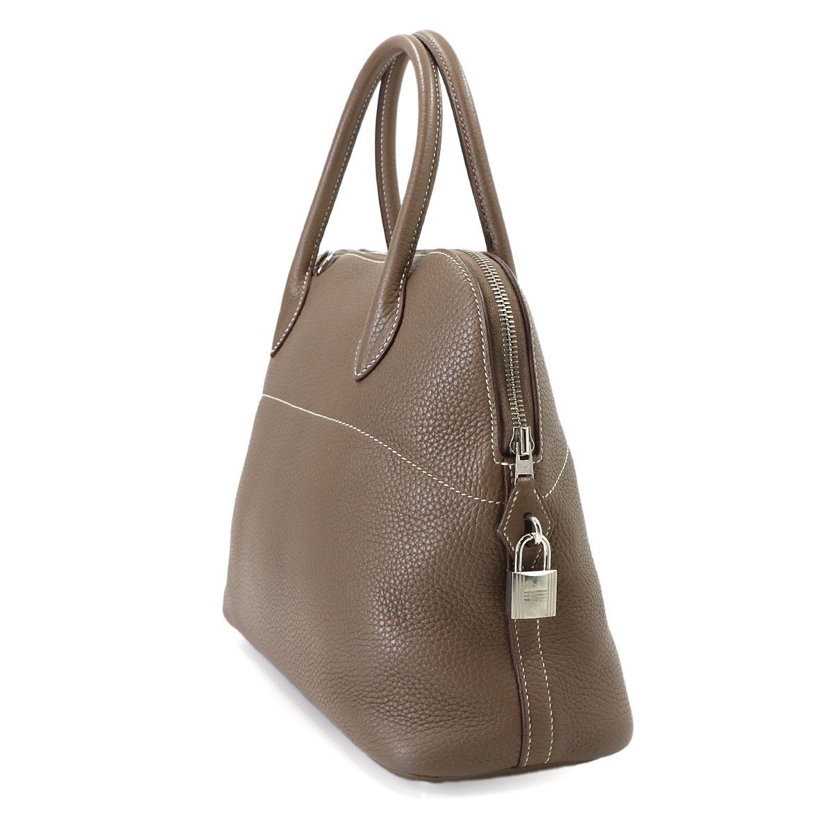 Hermes Bolide 31 2-Way Bag Taurillon Clemence Etoupe Silver — view 3
