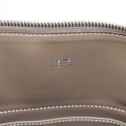Hermes Bolide 31 2-Way Bag Taurillon Clemence Etoupe Silver — view 7