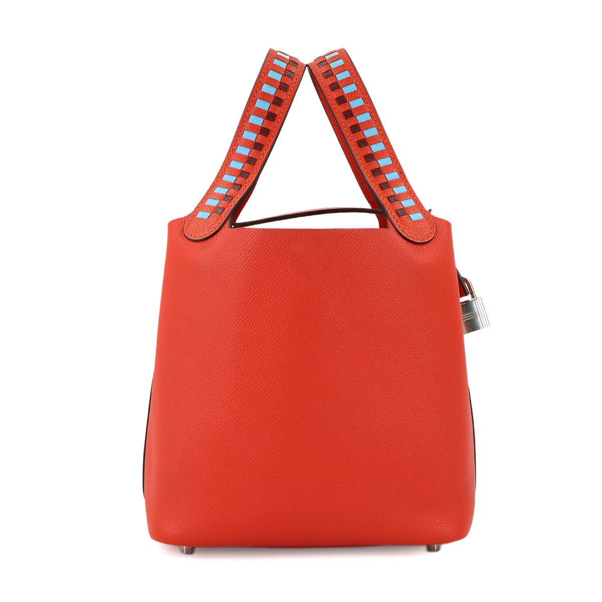 Hermes Picotin Lock 18 PM Tresage Hand Bag Epsom le Juku Blue Dunor — view 2