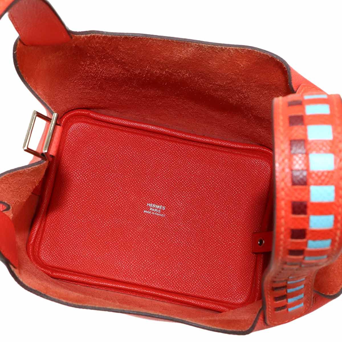 Hermes Picotin Lock 18 PM Tresage Hand Bag Epsom le Juku Blue Dunor — view 6