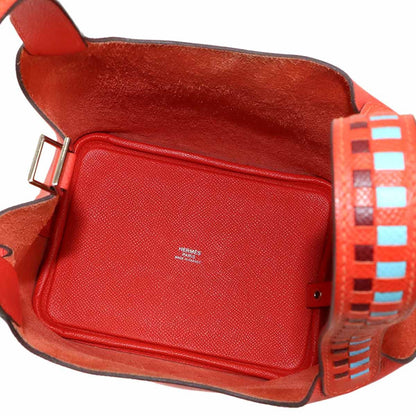 Hermes Picotin Lock 18 PM Tresage Hand Bag Epsom le Juku Blue Dunor — view 6