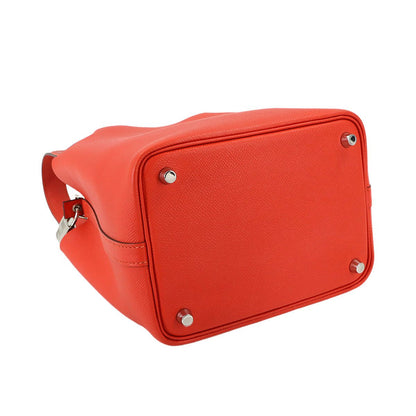 Hermes Picotin Lock 18 PM Tresage Hand Bag Epsom le Juku Blue Dunor — view 4