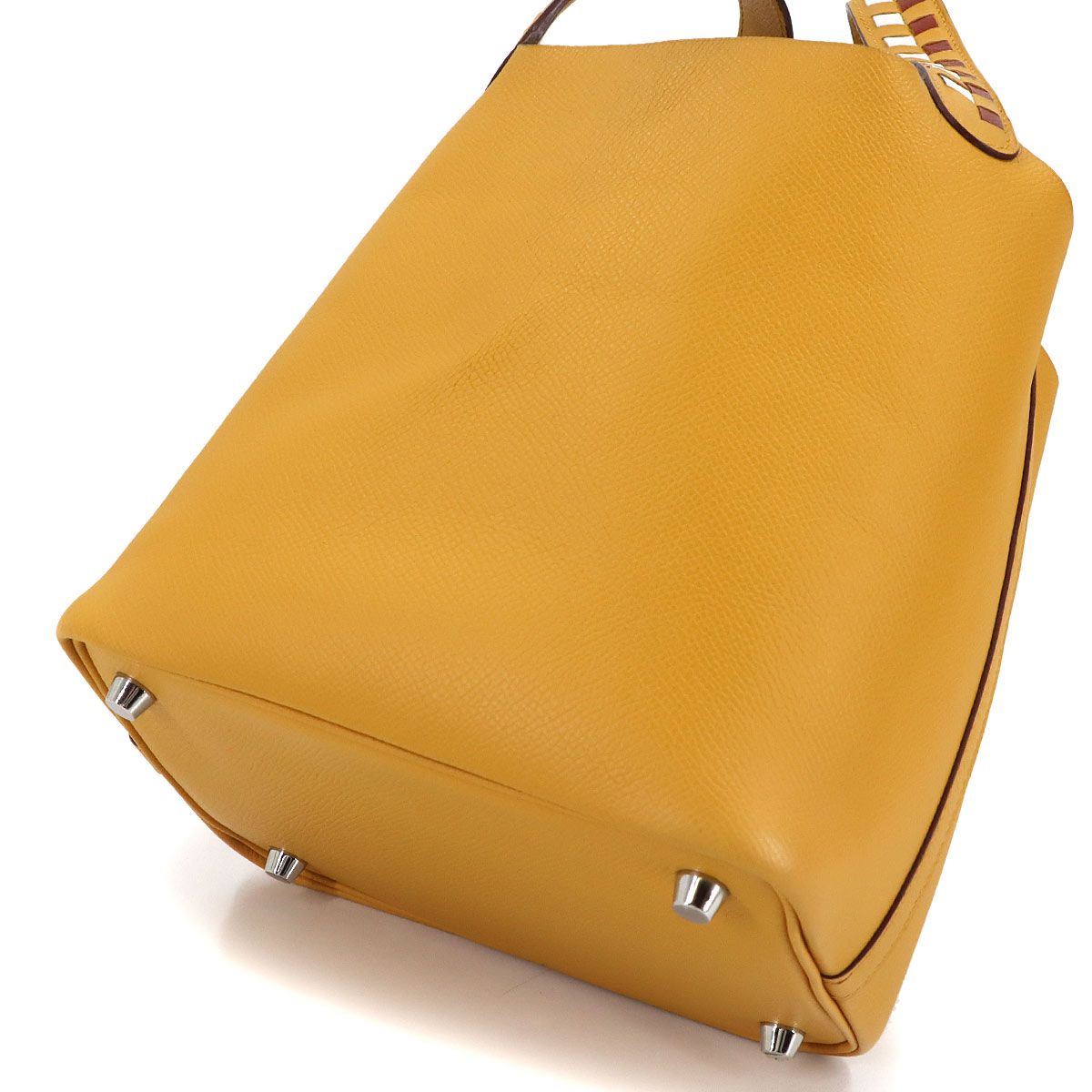 Hermes Picotin Lock 18 PM Tresage Hand Bag Epsom Joan Ampoule Brick White — view 9