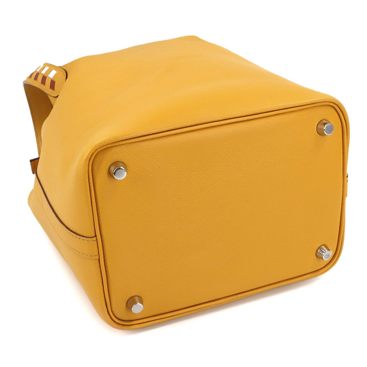 Hermes Picotin Lock 18 PM Tresage Hand Bag Epsom Joan Ampoule Brick White — view 4