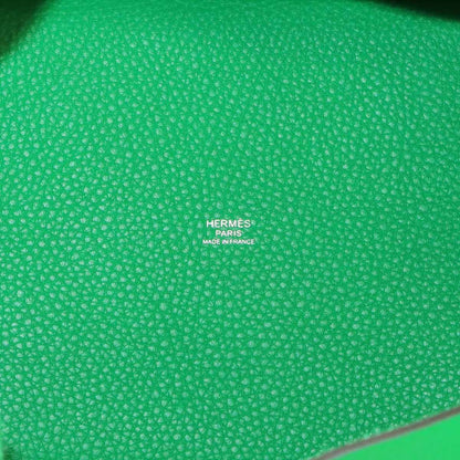 Hermes Picotin Lock MM Monochrome So Green Hand Bag Taurillon Clemence Bamboo — view 7