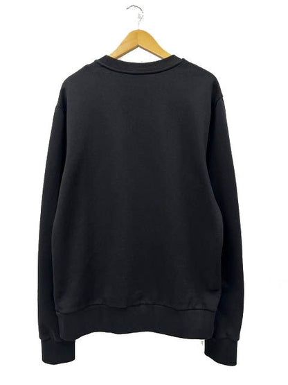 Moncler Maglia Girocollo Logo Patch Crew Neck Sweatshirt L Black — view 2