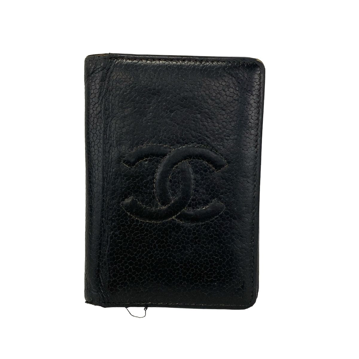 Chanel Business Card Holder Black CC Logo