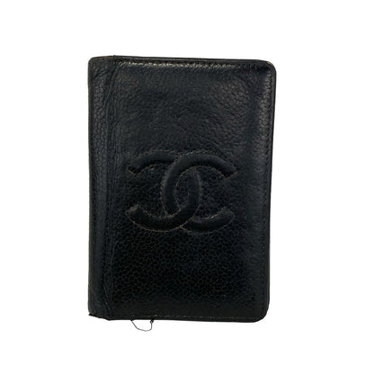 Chanel Business Card Holder Black CC Logo