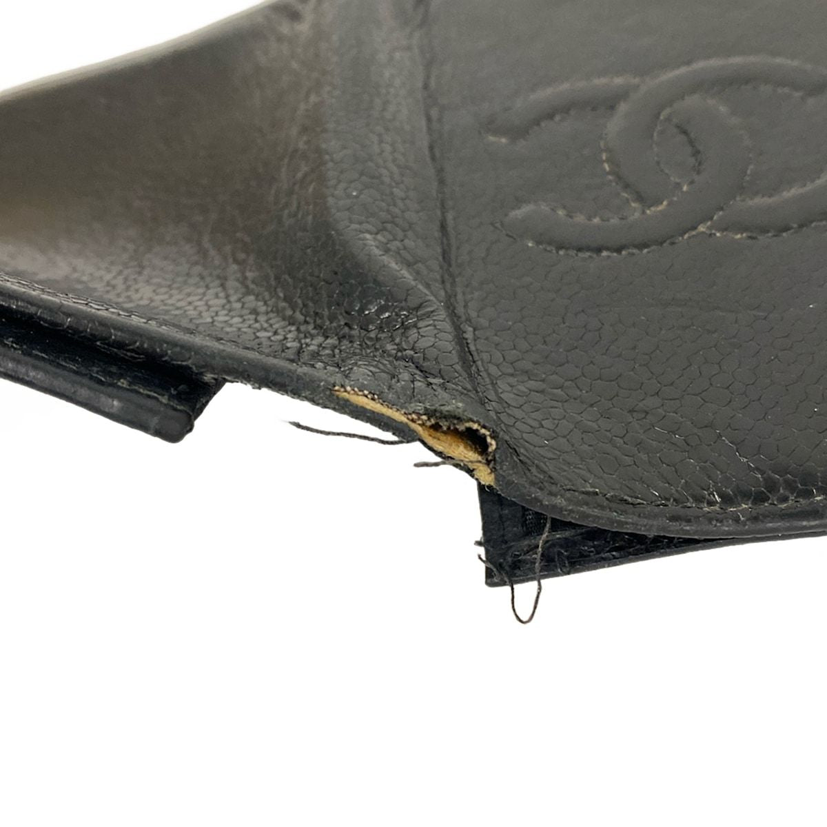 Chanel Business Card Holder Black CC Logo — view 8