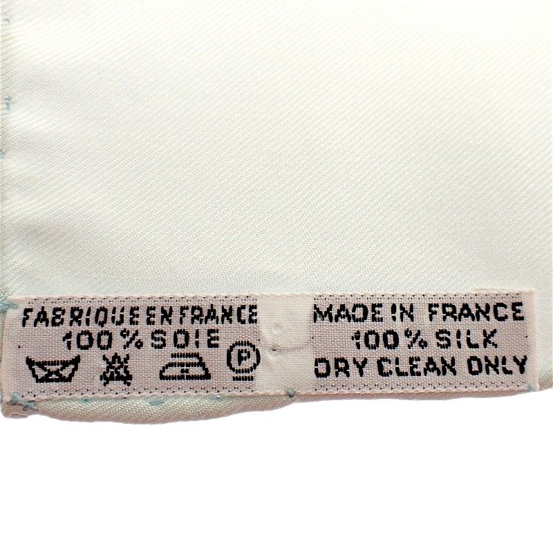 Hermes Carre 90 la Vie Precieuse de la Mediterranee Scarf Silk Light Blue — view 6