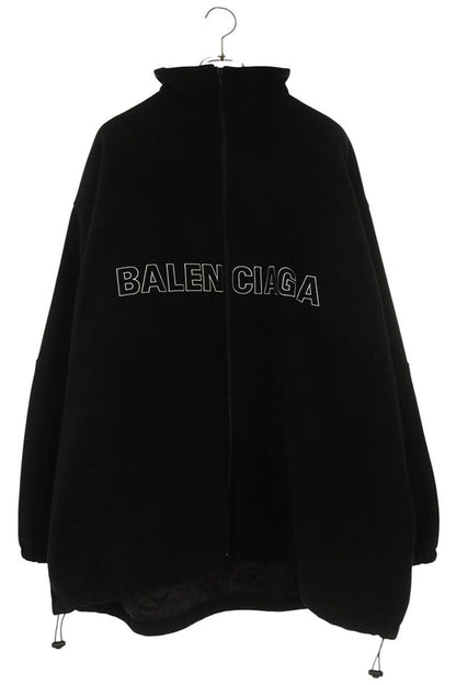 Balenciaga Logo Embroidered Wool Fleece Jacket 44