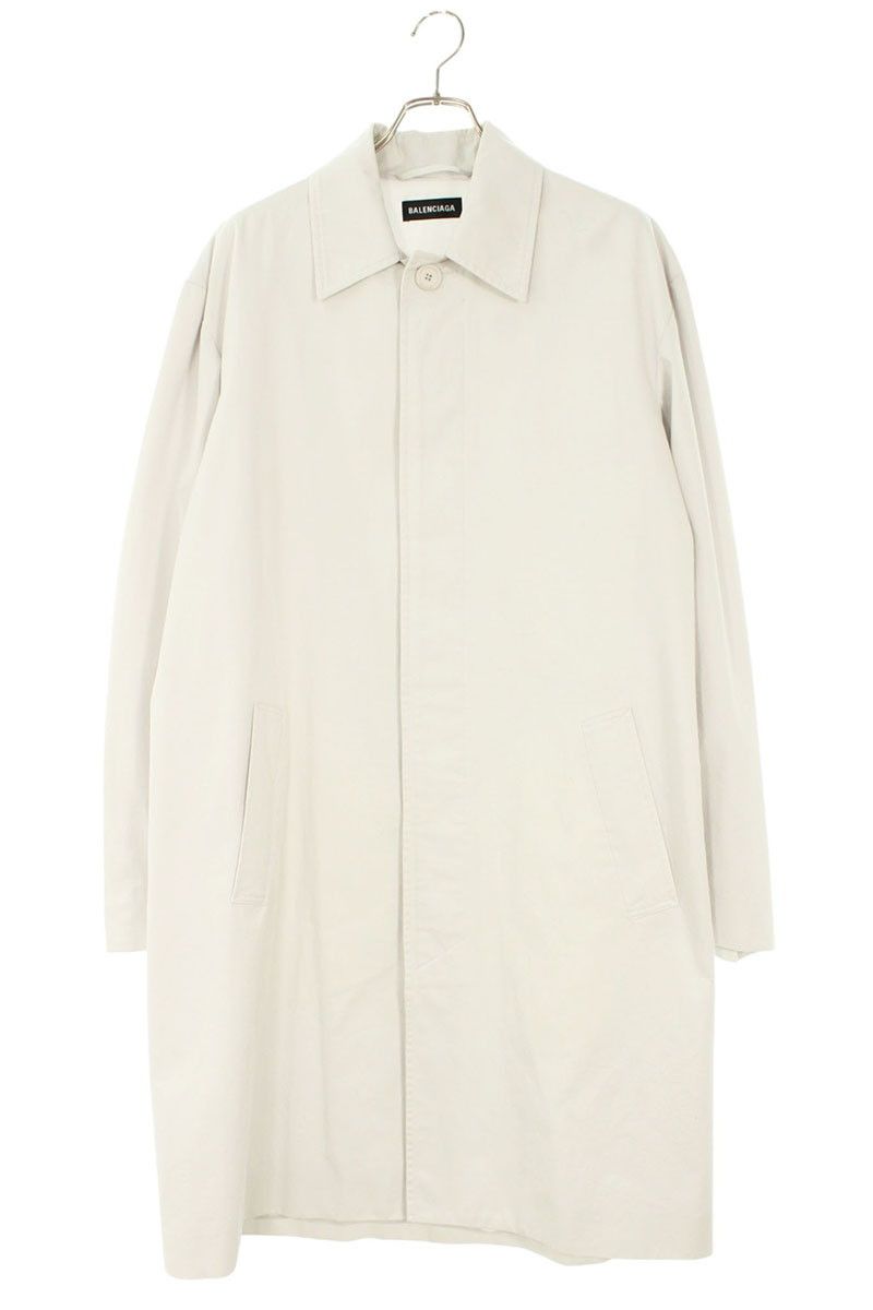 Balenciaga Cotton Twill Stand Collar Coat 44