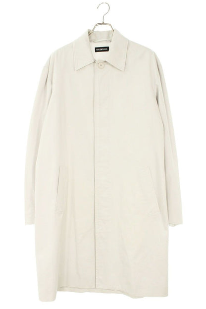 Balenciaga Cotton Twill Stand Collar Coat 44