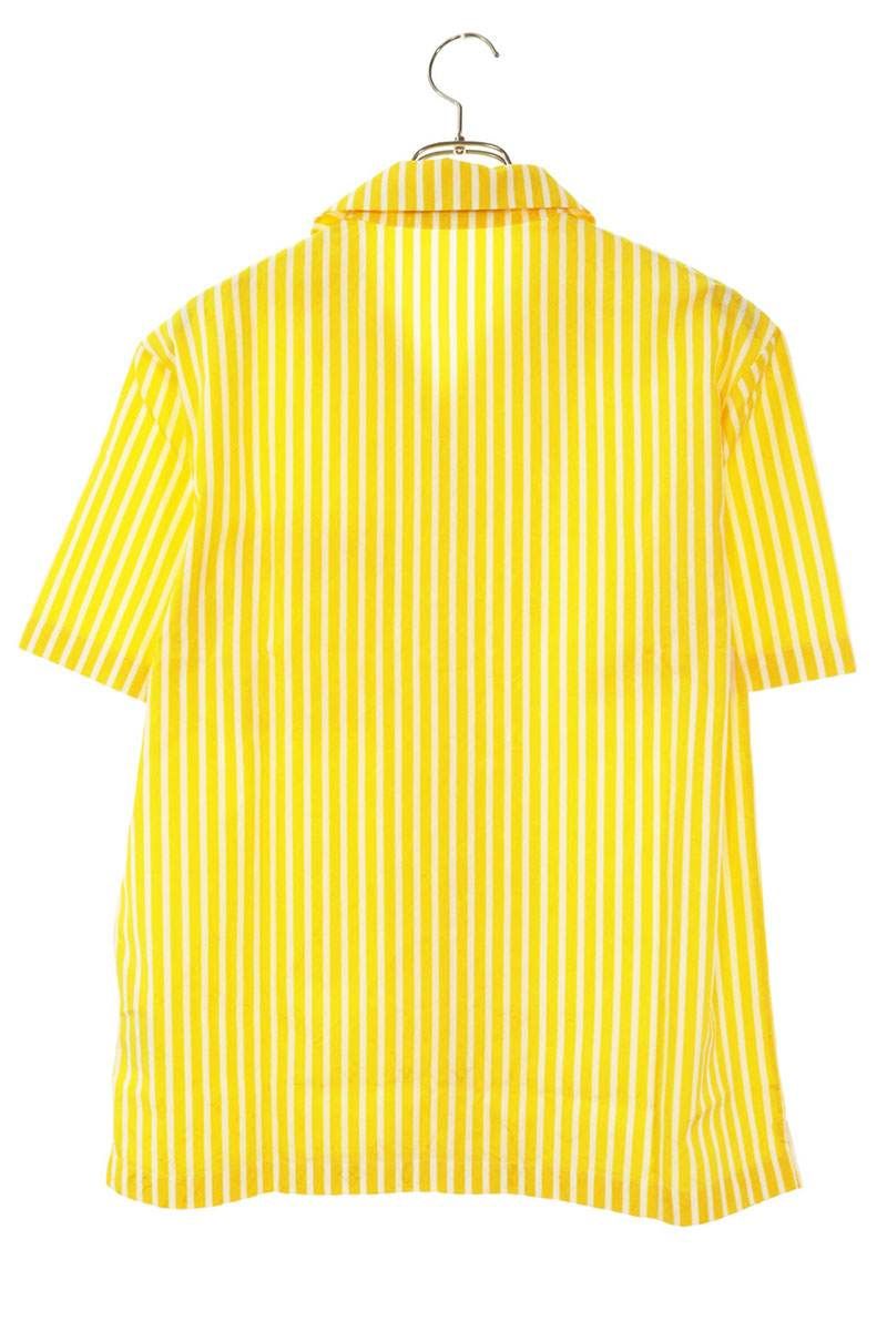 Louis Vuitton MM Vwx Monogram Stripe Rubber Logo Short Sleeve Shirt XS — view 2