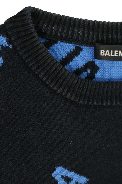Balenciaga Logo Oversize Knit XS Sweater — view 3