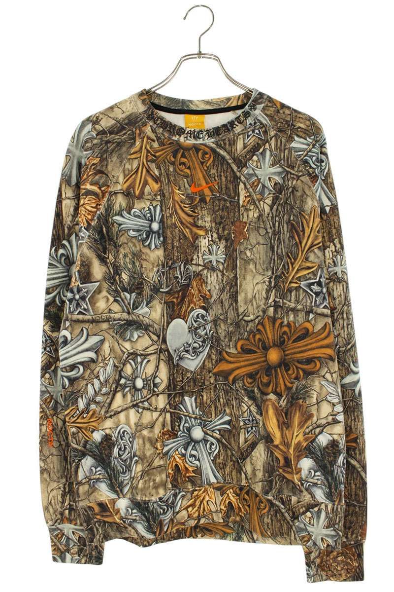 Chrome Hearts Nocta Crew Neck Nike Drake All Over Pattern Sweatshirt