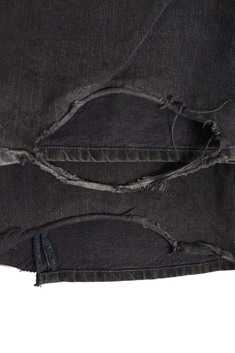 Balenciaga Drawstring Baggy Denim Pants — view 3