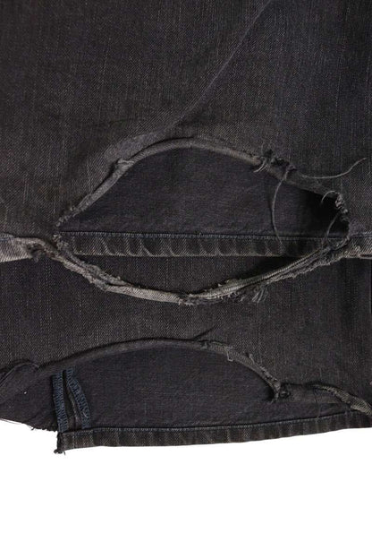 Balenciaga Drawstring Baggy Denim Pants — view 3