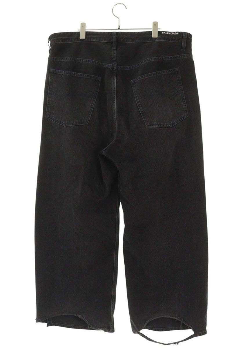 Balenciaga Drawstring Baggy Denim Pants — view 2