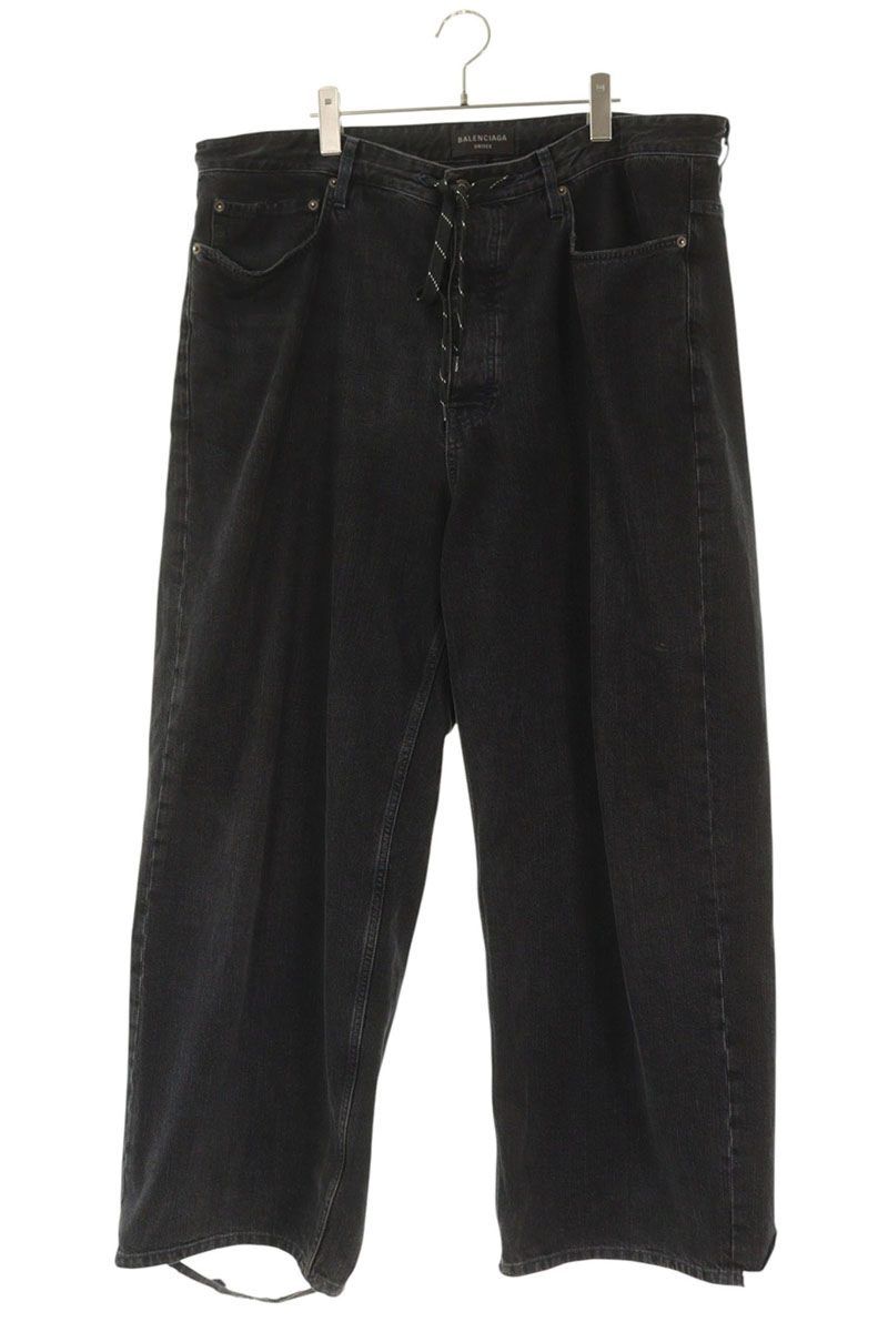 Balenciaga Drawstring Baggy Denim Pants