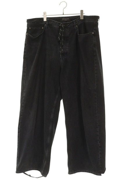 Balenciaga Drawstring Baggy Denim Pants