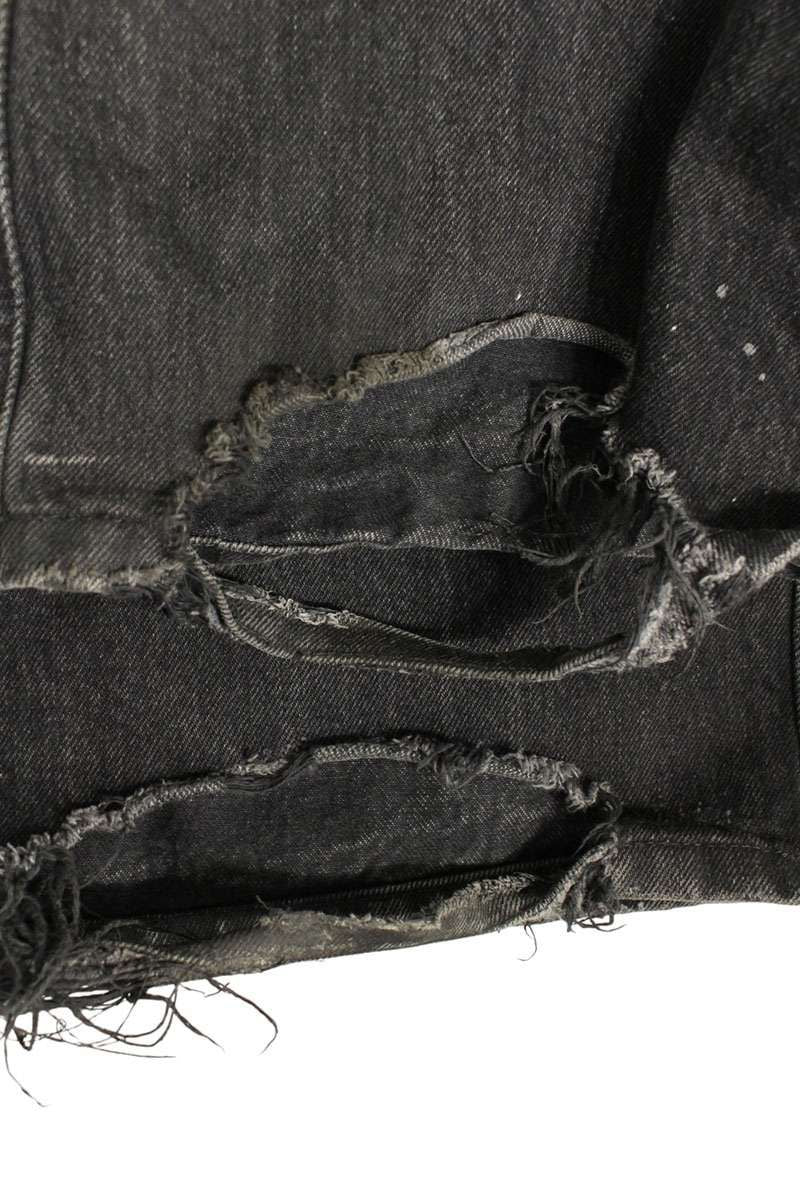 Balenciaga Destroy Baggi Low Crotch Wide Denim Pants XS — view 3