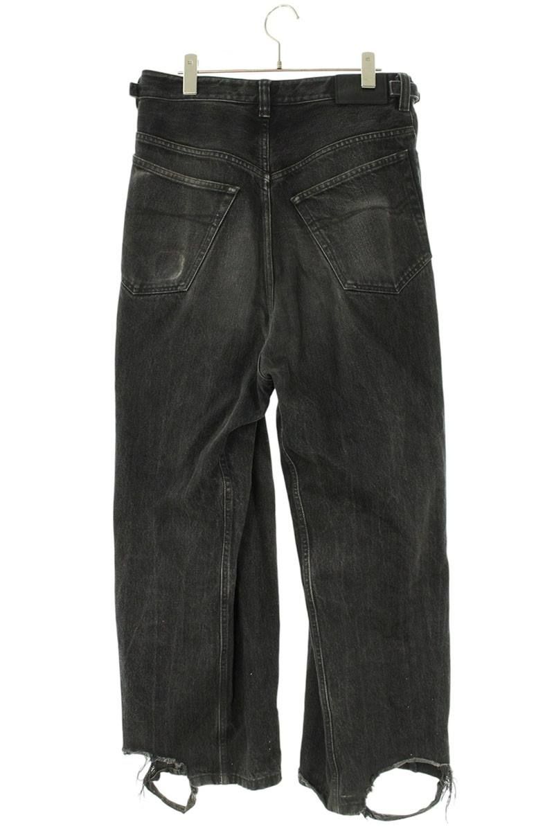 Balenciaga Destroy Baggi Low Crotch Wide Denim Pants XS — view 2