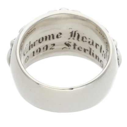Chrome Hearts Flrl Crs Floral Cross Silver Ring — view 2