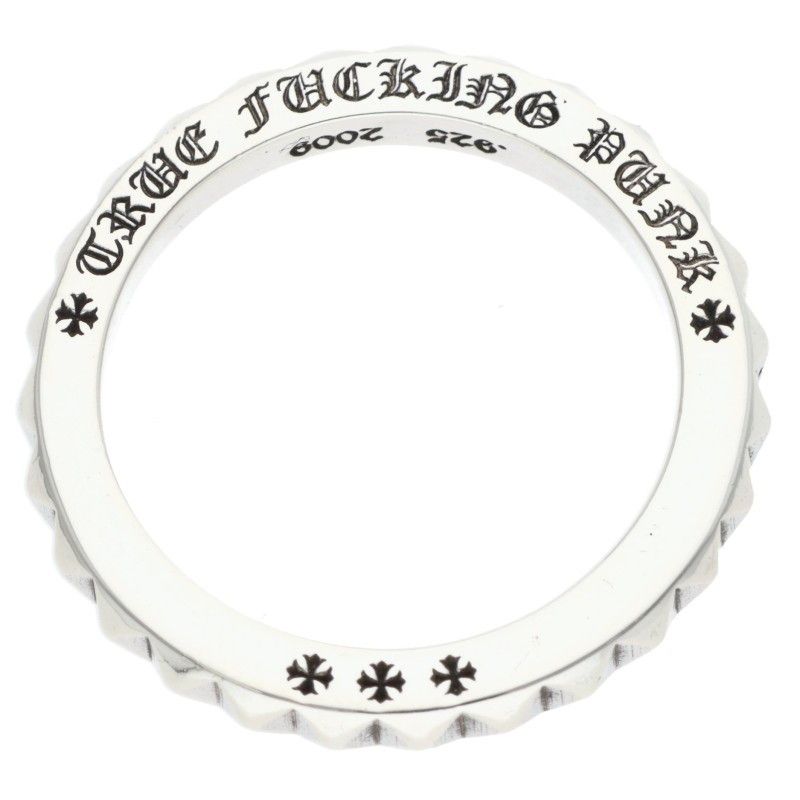 Chrome Hearts Tfp Pnk Big True Fuckin Punk Big Silver Ring