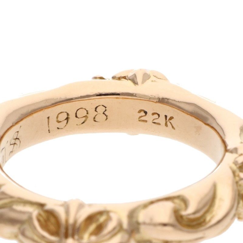 Chrome Hearts 22k Sbt Band Gold Ring — view 5