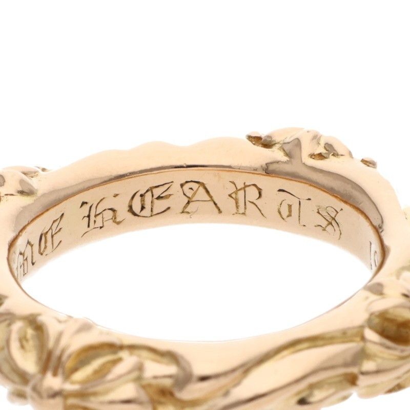 Chrome Hearts 22k Sbt Band Gold Ring — view 4