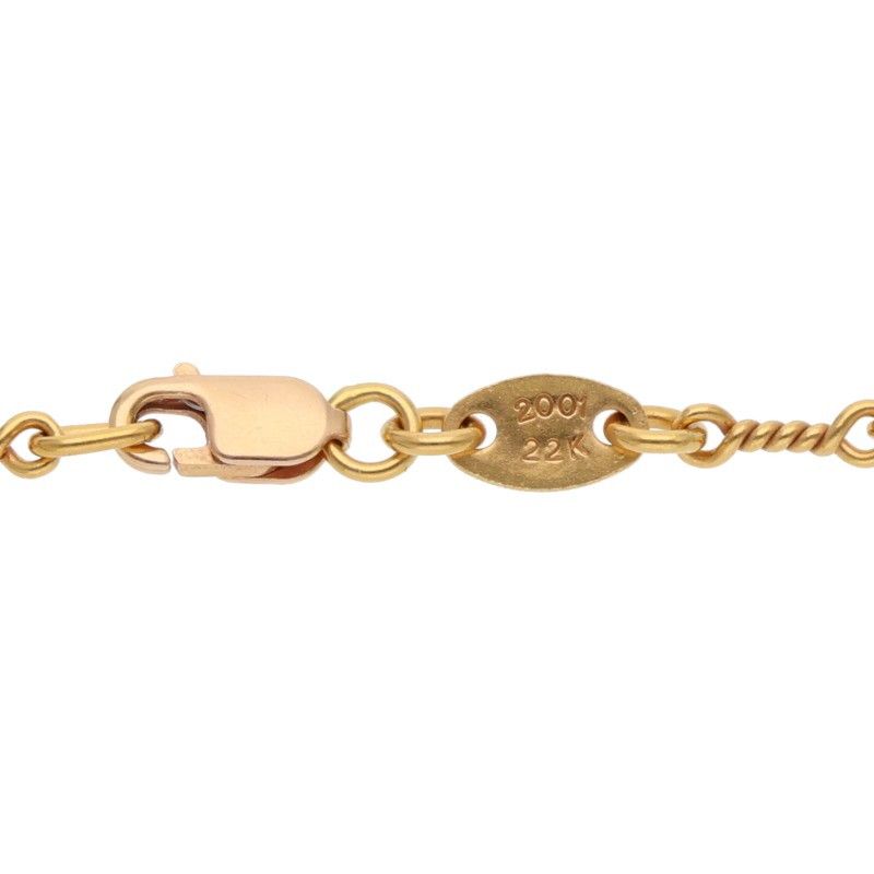 Chrome Hearts 22k Neckchain Twist Chain Gold Necklace — view 4