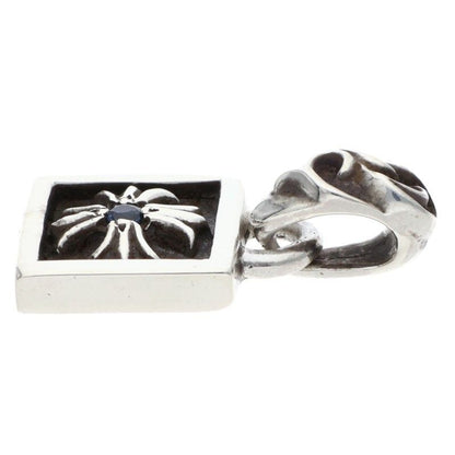Chrome Hearts Framed CH Plus 1 Saffiano Charm Silver Necklace Top — view 4