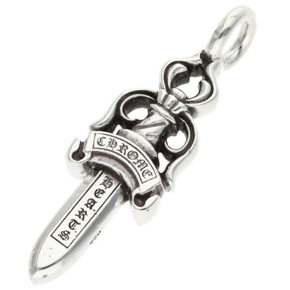 Chrome Hearts Double Dagger Pendant Silver Necklace — view 2