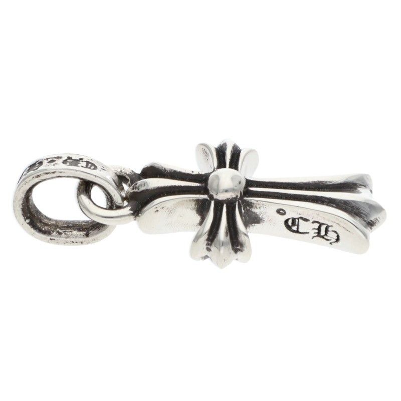 Chrome Hearts Crs Baby Fat Charm Silver Necklace Top — view 3