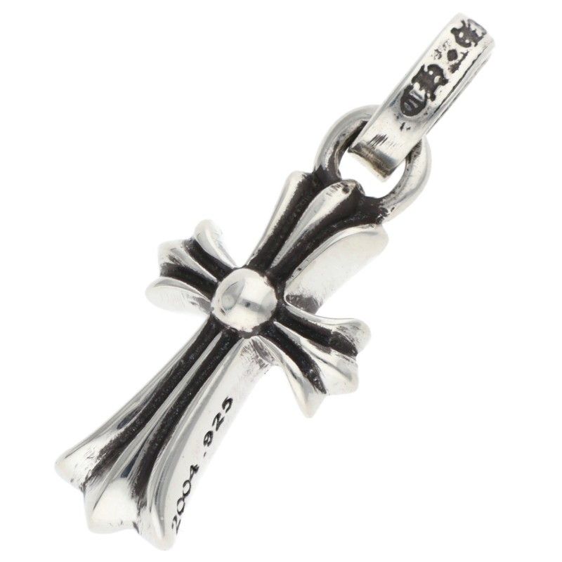 Chrome Hearts Crs Baby Fat Charm Silver Necklace Top — view 2