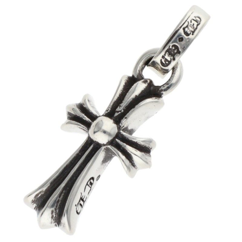 Chrome Hearts Crs Baby Fat Charm Silver Necklace Top
