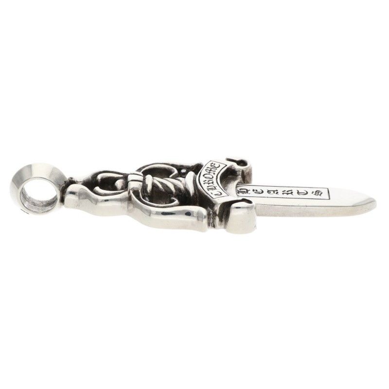 Chrome Hearts Large Dagger Pendant Silver Necklace — view 4