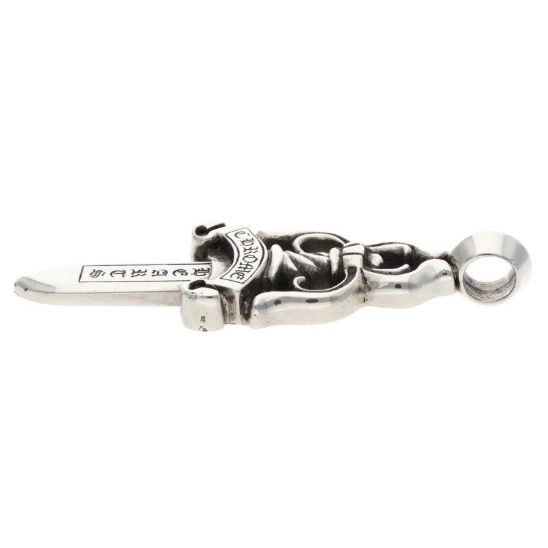 Chrome Hearts Large Dagger Pendant Silver Necklace — view 5