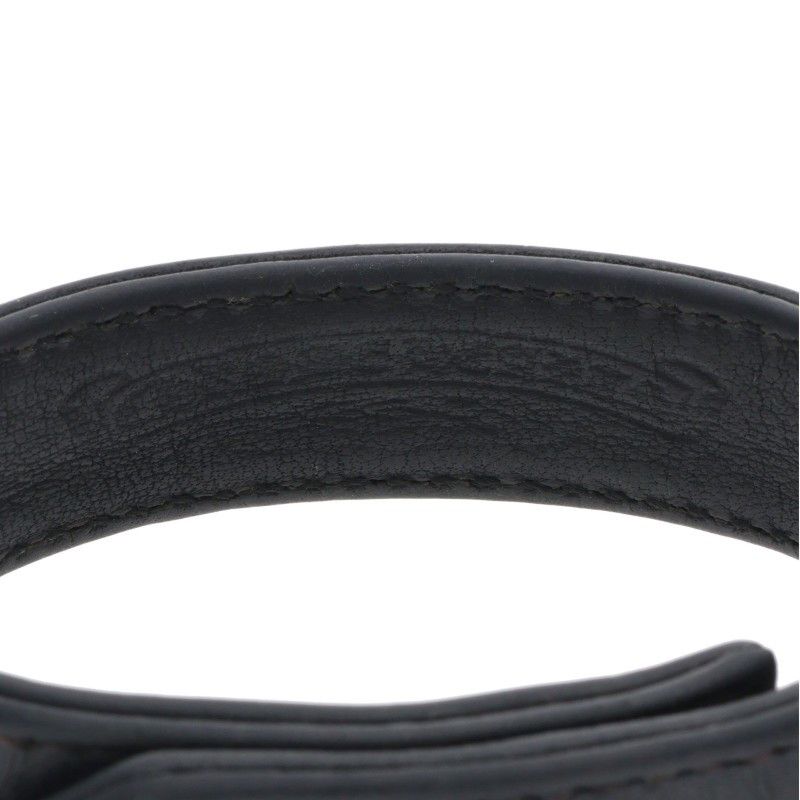 Chrome Hearts BS 3 Buttons 2 Snaps Leather Bracelet — view 3
