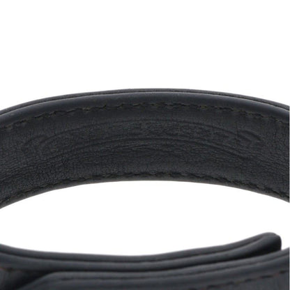 Chrome Hearts BS 3 Buttons 2 Snaps Leather Bracelet — view 3